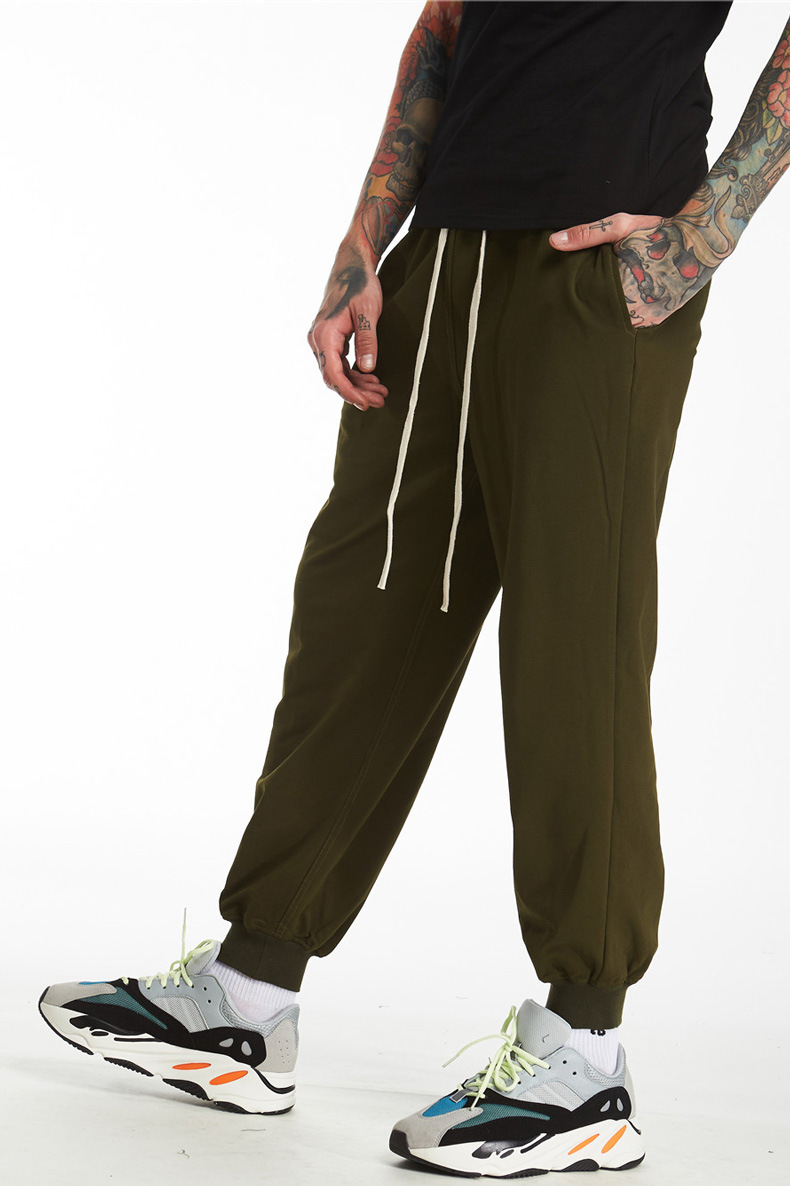 European and American summer new basic solid color men's casual pants