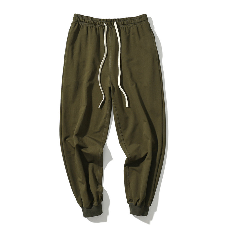 European and American summer new basic solid color men's casual pants