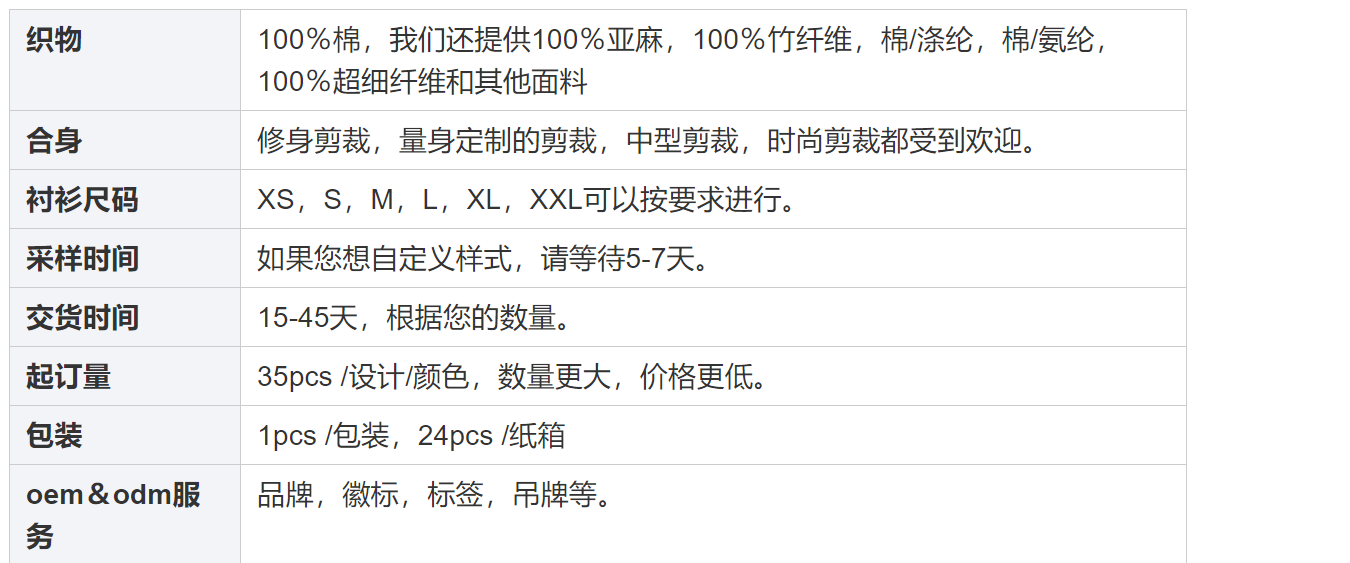 定制徽标春夏优秀裁缝柔软透气100%棉短袖男式衬衫