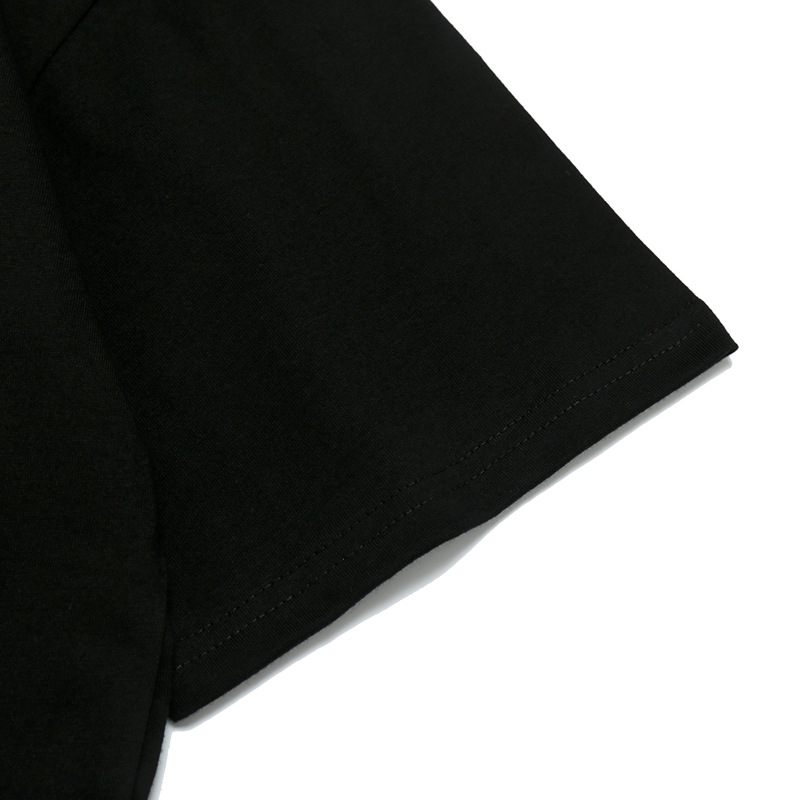 European and American character printed loose half sleeve pure cotton T-shirt for men and women
