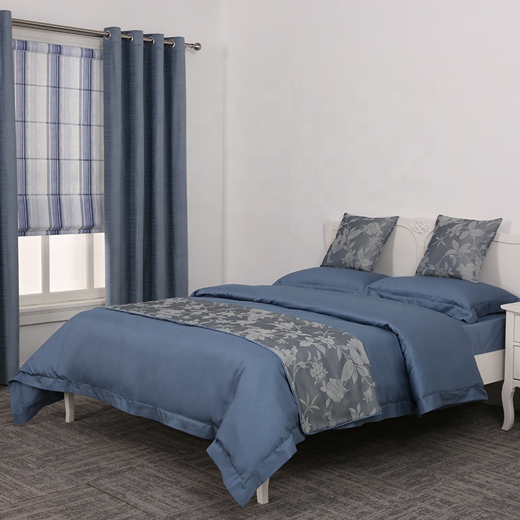 Famous brand hotel blue bedding set