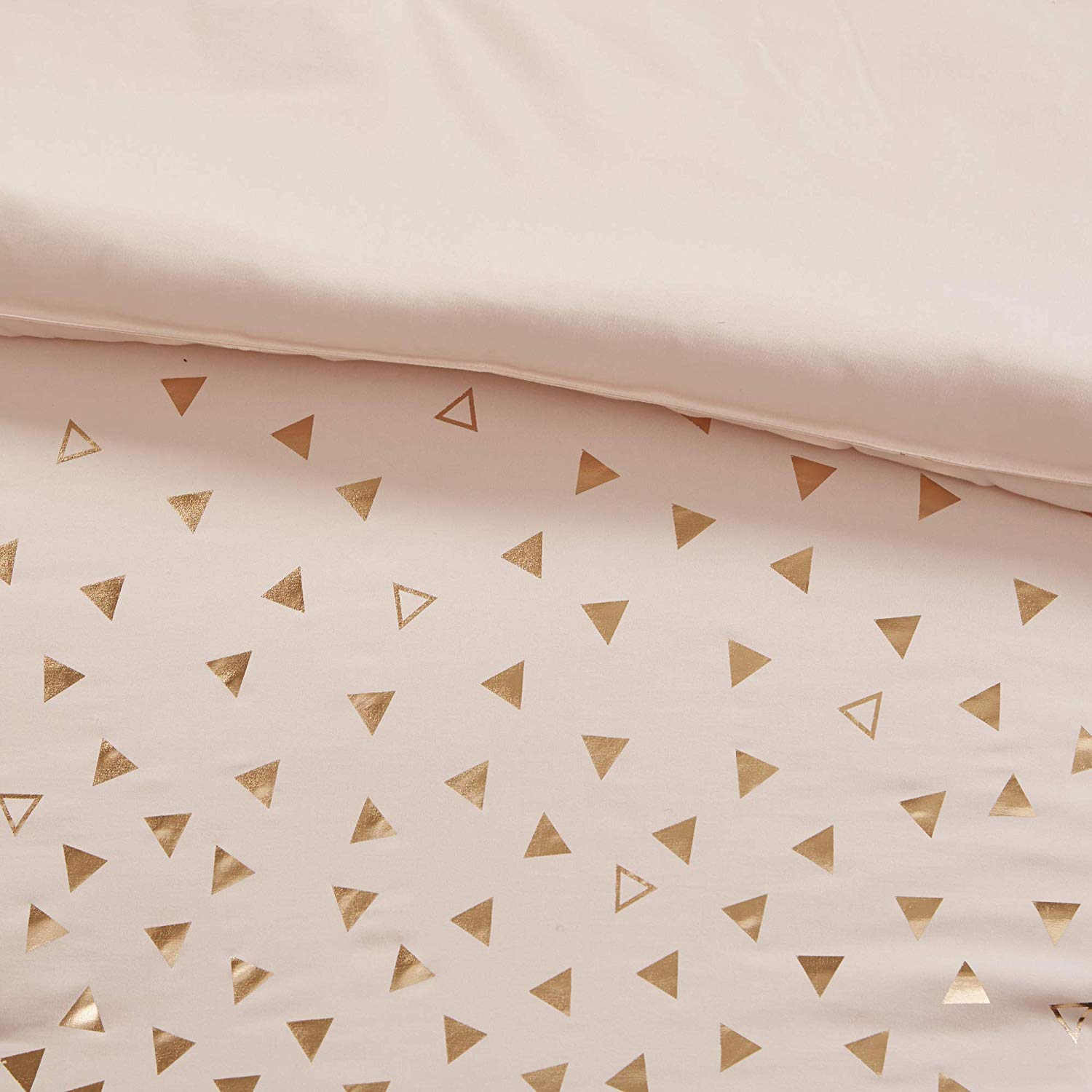 Newly designed triangle metal printed ultra-soft hypoallergenic 4 piece bedding set