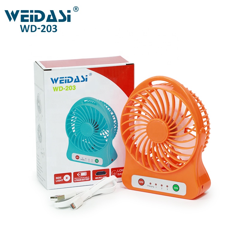 3 road speed with USB rechargeable electric mini hand-held fan