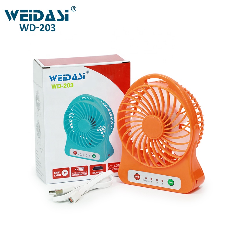 3 road speed with USB rechargeable electric mini hand-held fan