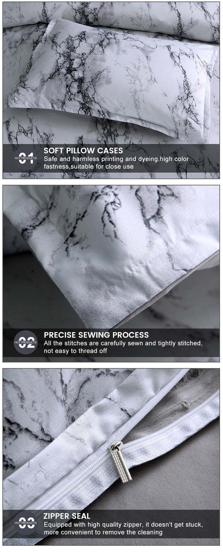 Amazon sells 4 pieces of stone printing feather bedding set