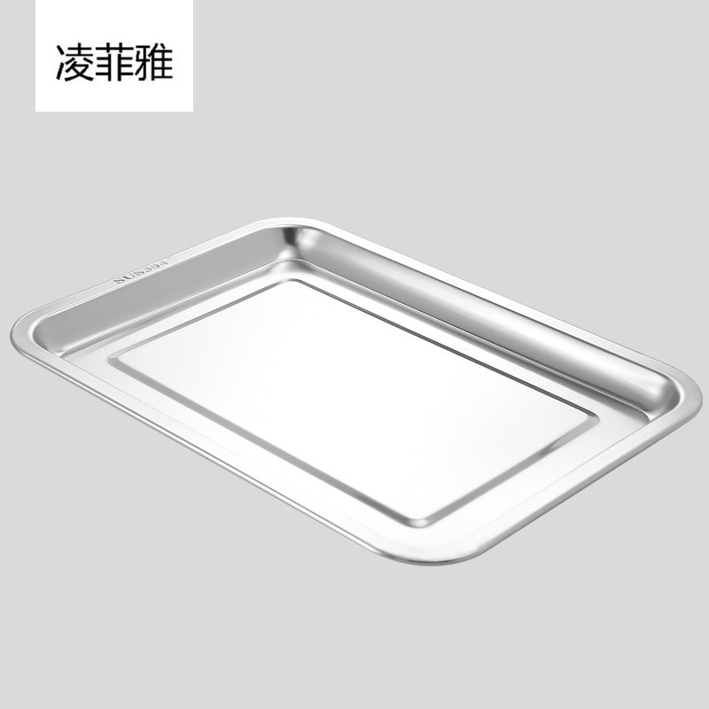 Environmentally friendly 304 stainless steel rectangular deep food baking pan