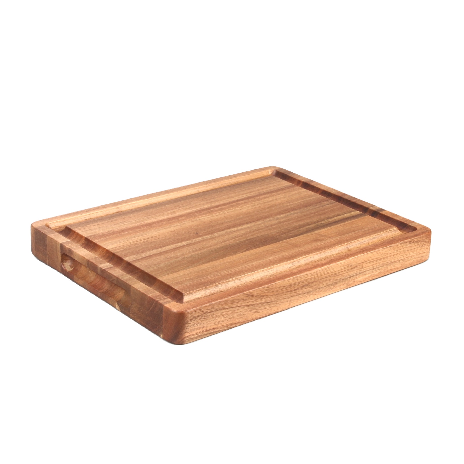 Custom kitchen cooking meat pieces wood telomere chopping board
