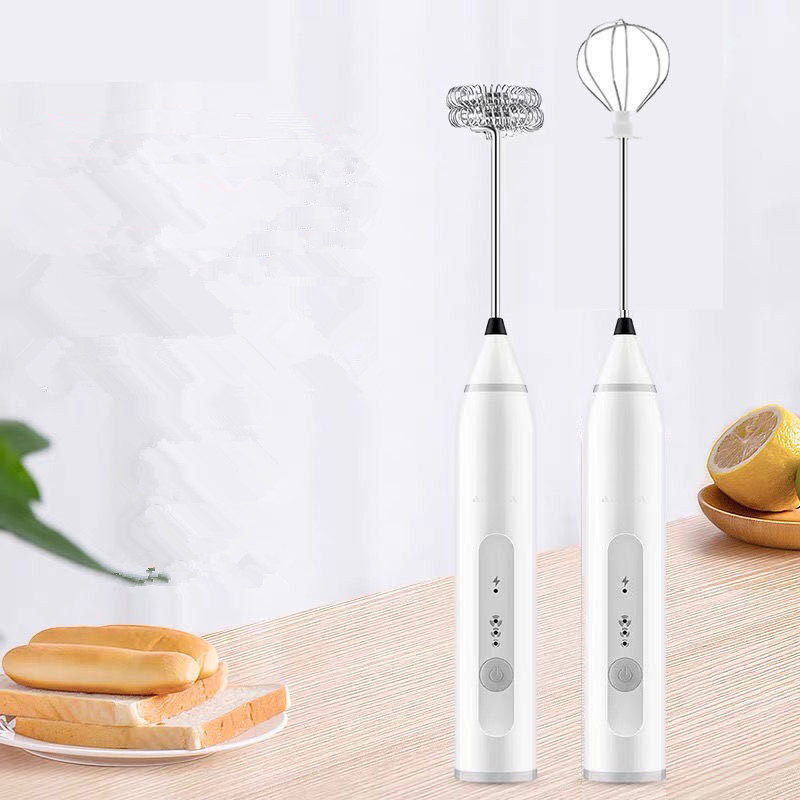 Household three-step multi-function rechargeable baking tool egg beater