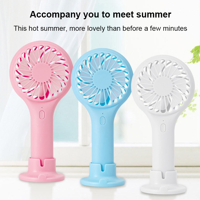 Design powerful small individual battery operating speed adjustable mini hand-held fan