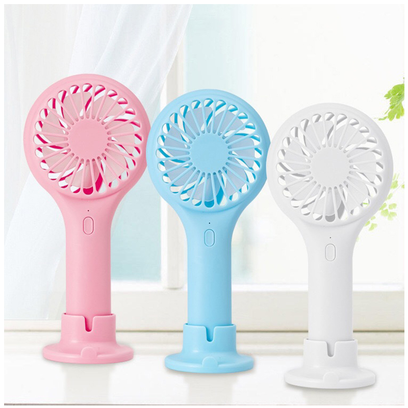 Design powerful small individual battery operating speed adjustable mini hand-held fan