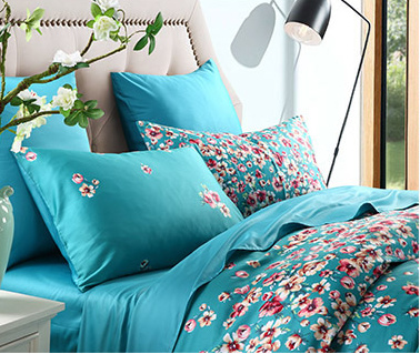 Wholesale flowers soft duvet satin bedding sets