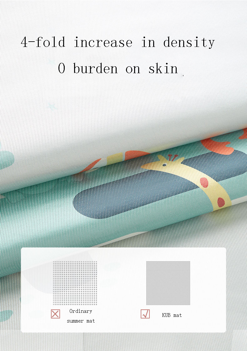 Manufacturer breathable rolling cooling bed summer baby mat