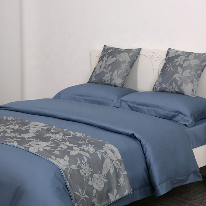 Famous brand hotel blue bedding set