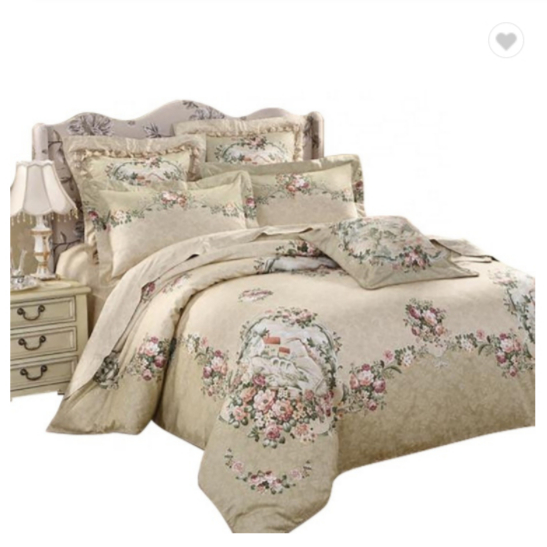 Combed sateen fabric 3 piece deluxe bedding set