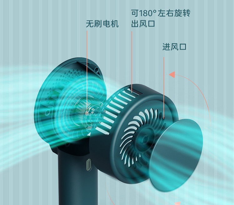 Summer ABS elegant products electric hand-held small fan