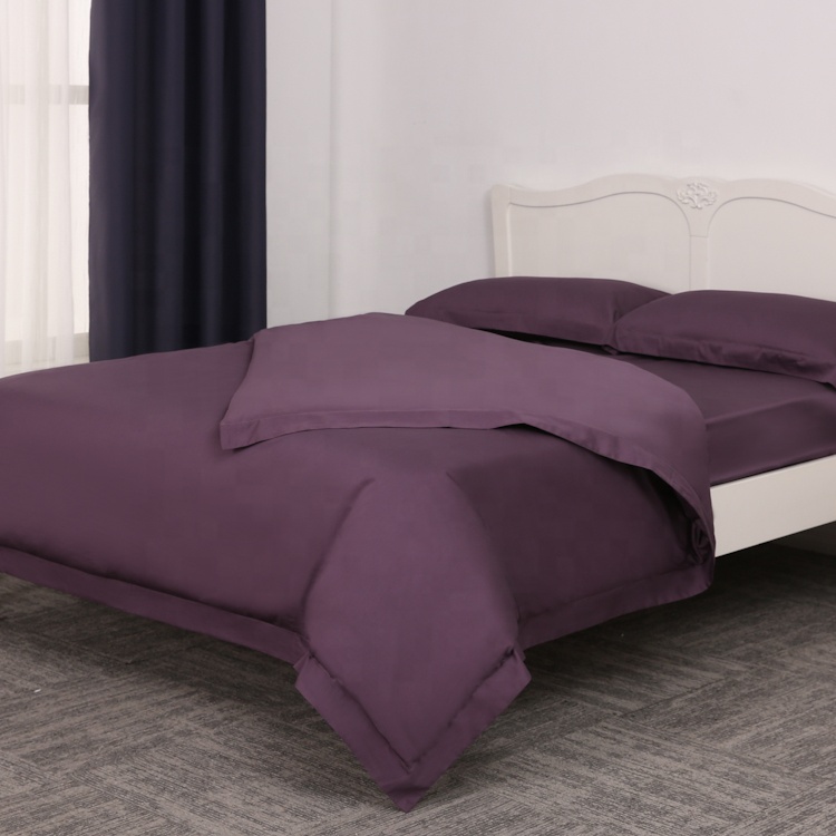 Comfortable deep purple Telas Sabanas bedding set