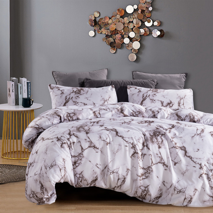 Amazon sells 4 pieces of stone printing feather bedding set