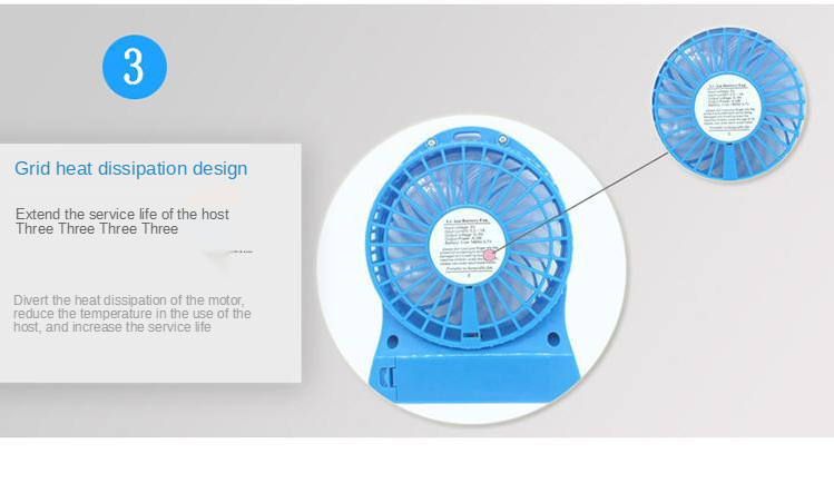 Chinese factory snowflake portable wireless small fan