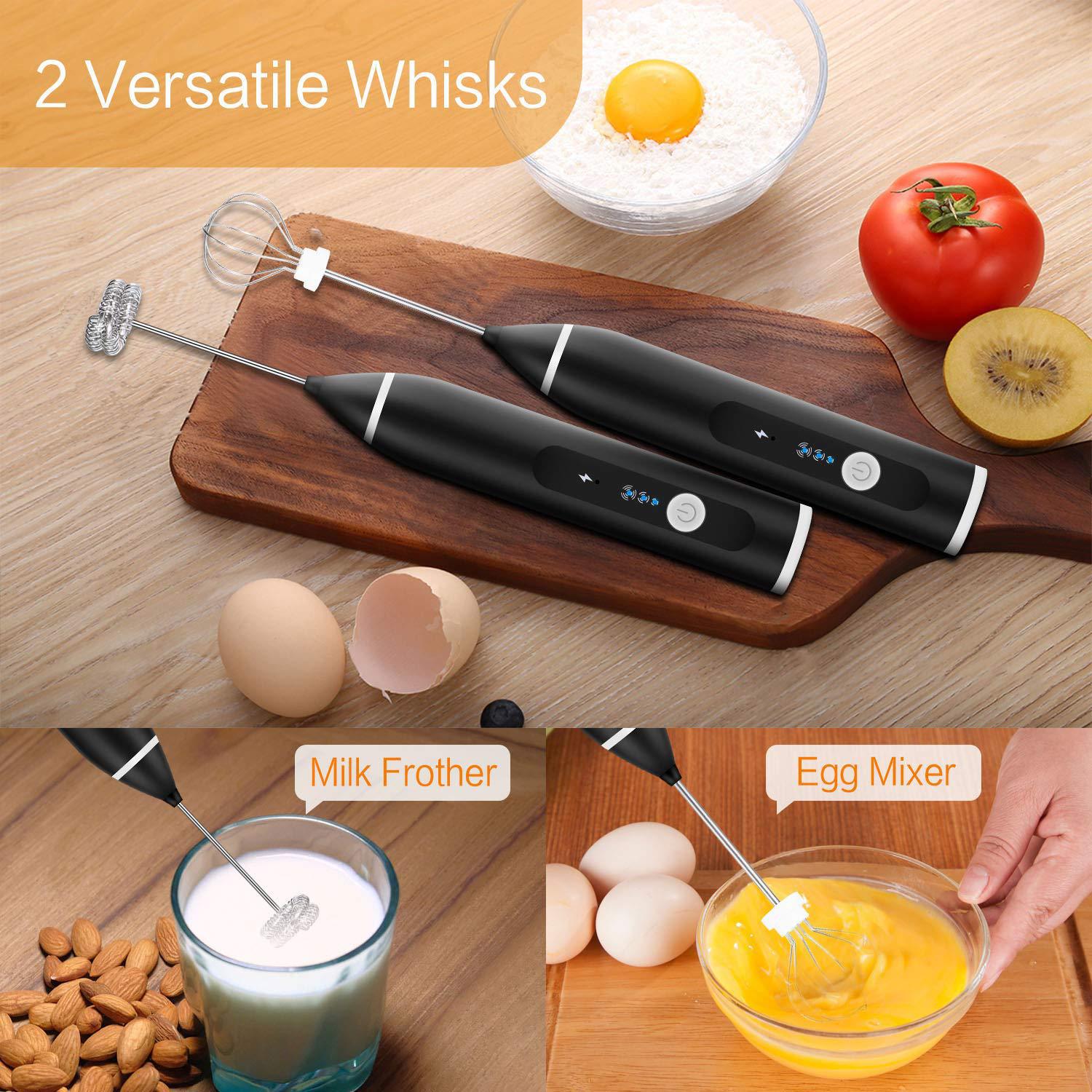 Household three-step multi-function rechargeable baking tool egg beater