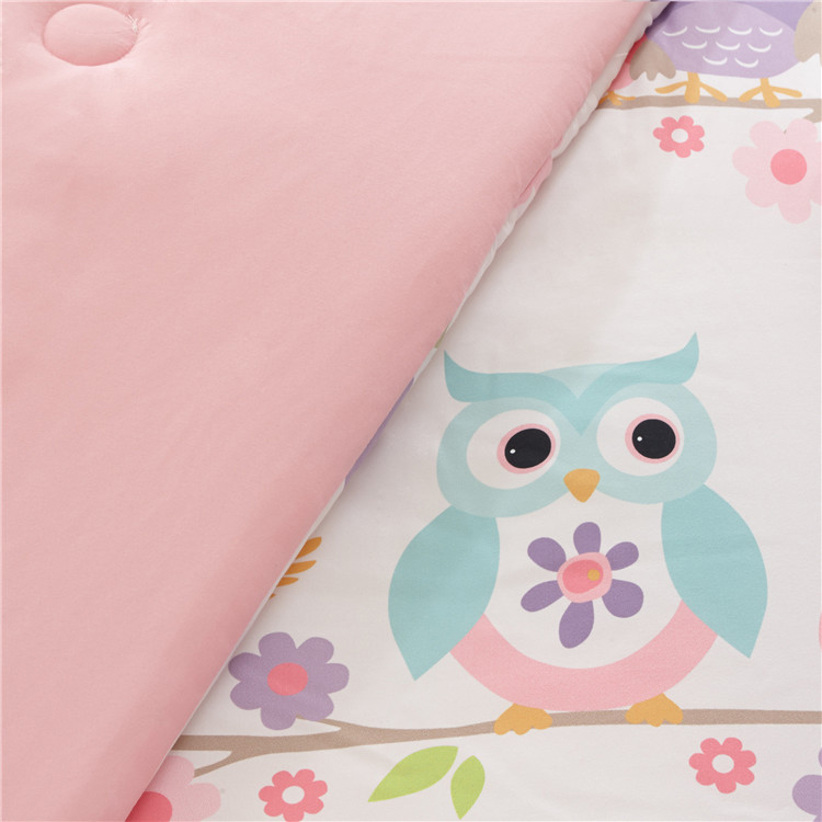 Custom printed soft plush children's bedding set