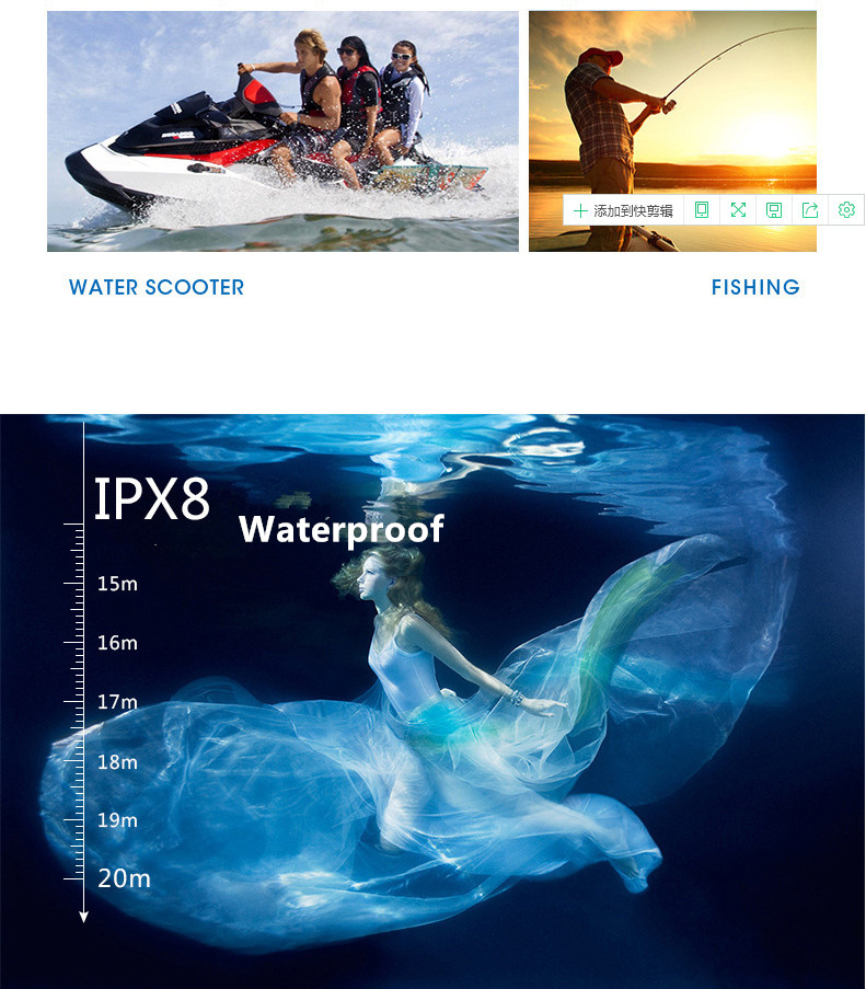 Universal waterproof portable protective case waterproof phone bag for Samsung Galaxy Note