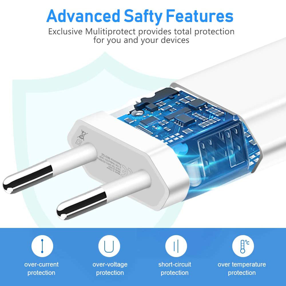 Eu plug 5V 1A single port USB mobile phone charger