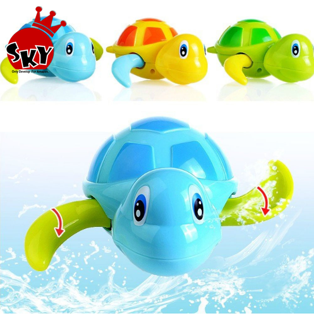 Hot Diver Floating Turtle Crawls on Chain Children's Bath Toys