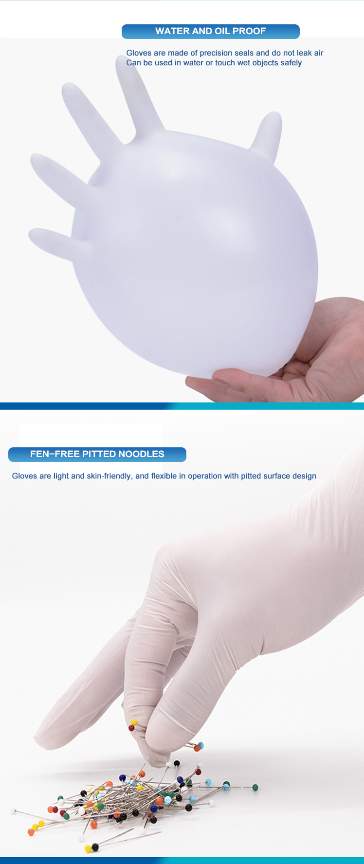 Manufacturer direct sales of non-sterile surgical medical gloves