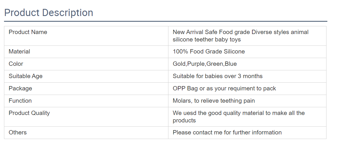 New the arrival of the goods safety various animal toys Baby tooth glue