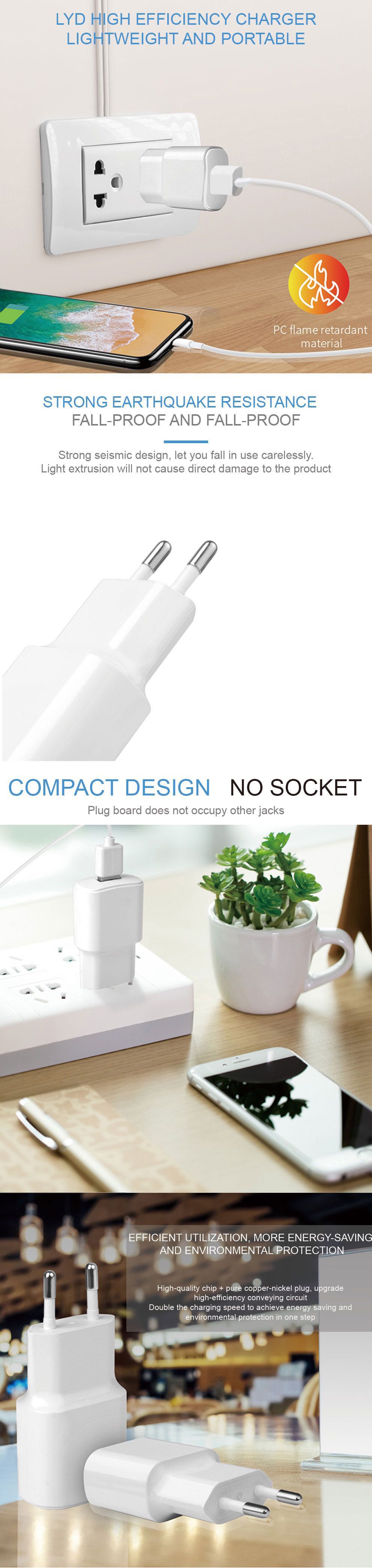 5v 2a usb american standard ul fcc certified wall charger us dual usb ports high-quality mobile phone charger