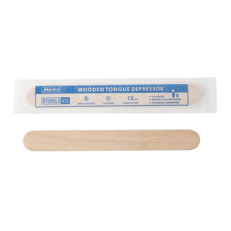CE ISO certified grade A high quality disposable medical consumables sterile packaging Tongue depressor