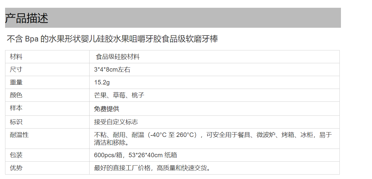 2021新品圣诞水果挂件婴儿牙胶