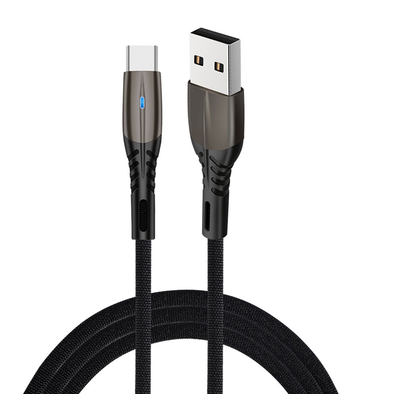 Suitable for Samsung S10 Mi 9 Redmi Note 7 seamless woven 1M zinc alloy Usb charging phone data cable