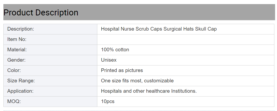 Pet Cartoon Working Hat Medical Nurse Caps Doctor Surgical Hat Unisex 100% Cotton Detal Beauty Salon Scrub Cap