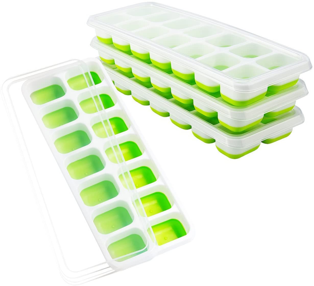 Flexible and easy to release BPA-free 14 mesh silica gel ice tray