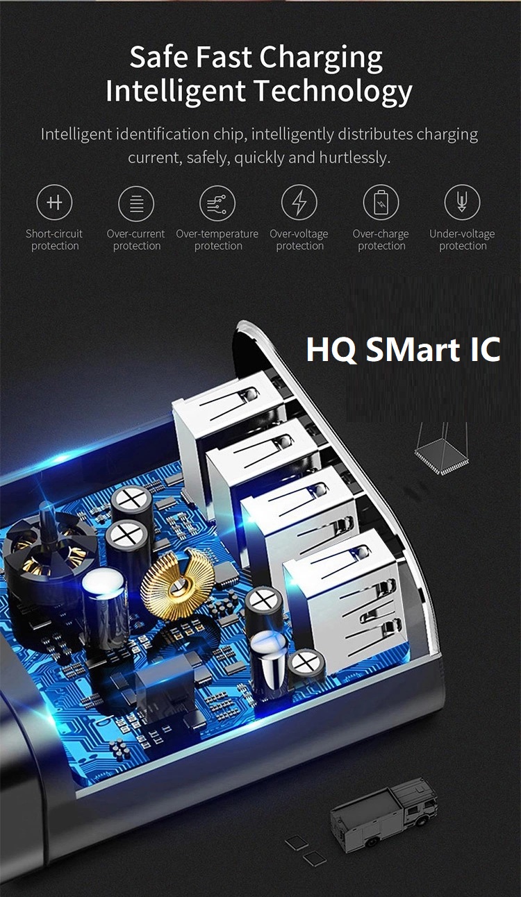 Suitable for Samsung Huawei Xiaomi QC 3.0 wall universal travel suitable for EU 4 USB mobile phone charger