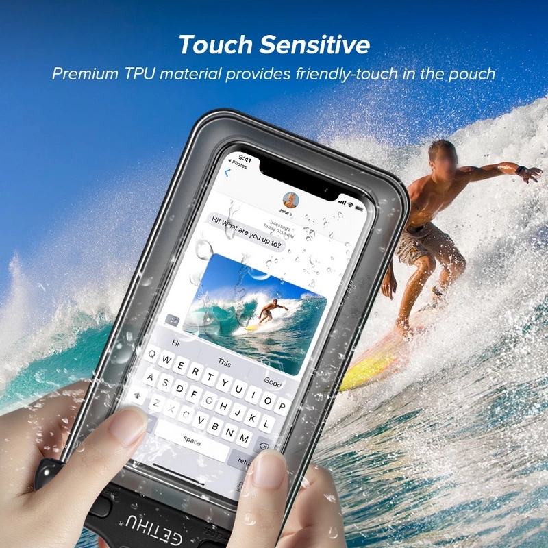 WaterProof Bag PVC Mobile Phone Cases Clear Pouch Case Water Proof Cell Phone Bag With Lanyard
