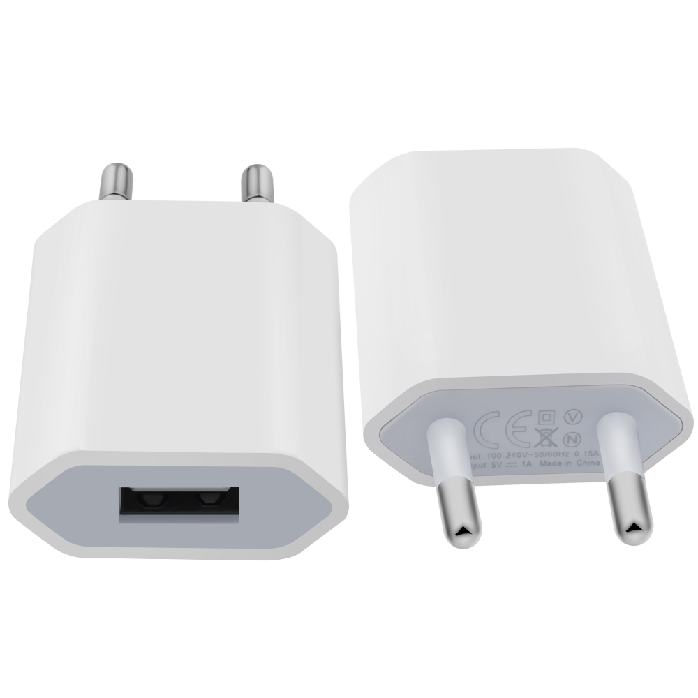 Eu plug 5V 1A single port USB mobile phone charger