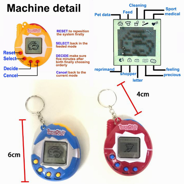 Best-selling plastic digital virtual pet game with battery-powered electronic toys