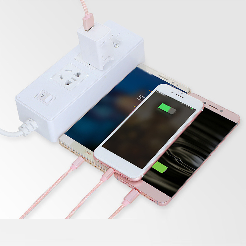 Multifunctional woven fast charging mobile phone data cable