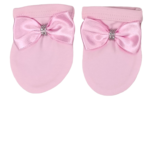 3 Pieces %100 Cotton Pink Girl Romper Set Newborn Clothes