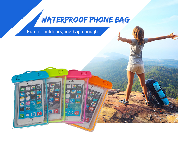 Yuanfeng seal clip luminous style mobile phone waterproof bag