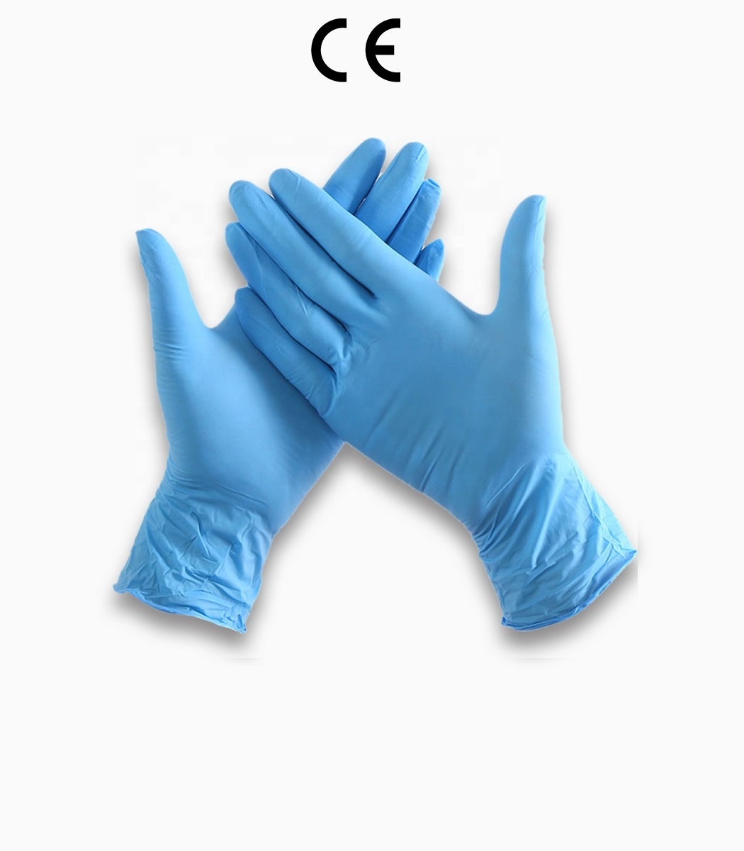 HLR powderless nitrile disposable medical gloves