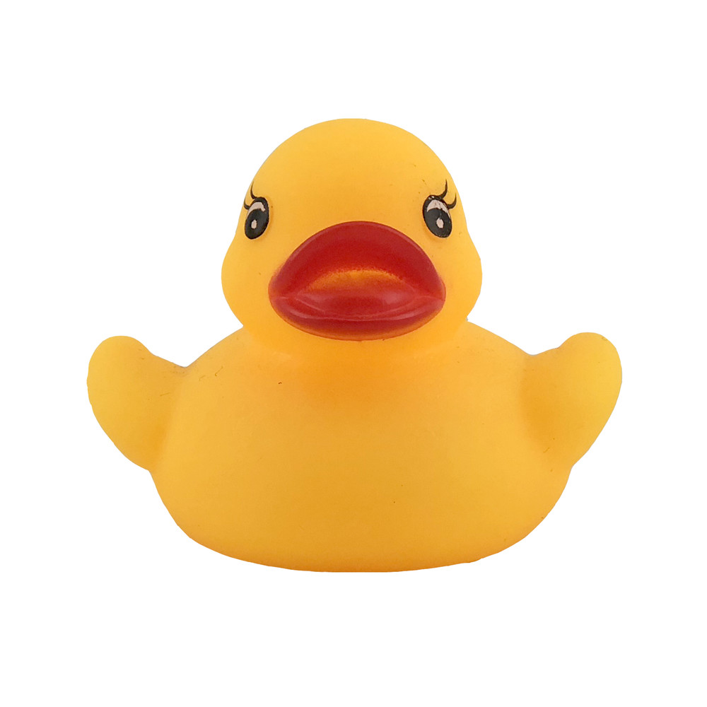 6*6*5CM yellow sound floating rubber bath toy duck