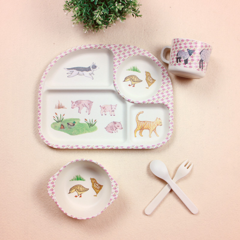 2021 green bamboo trend products baby tableware