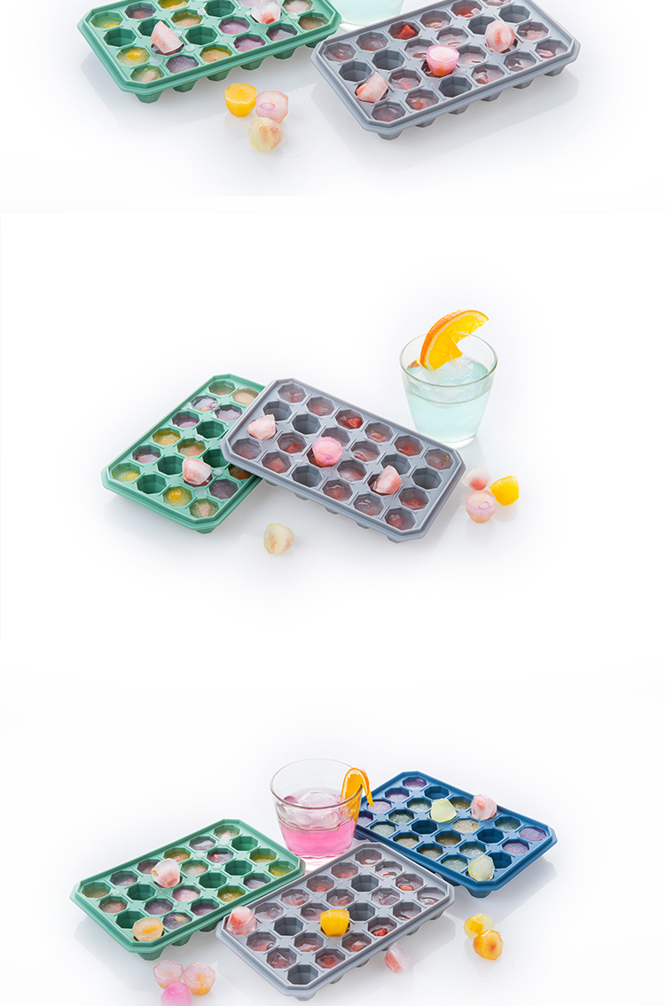  best-selling 24 cavity diamond shaped silica gel mold ice tray