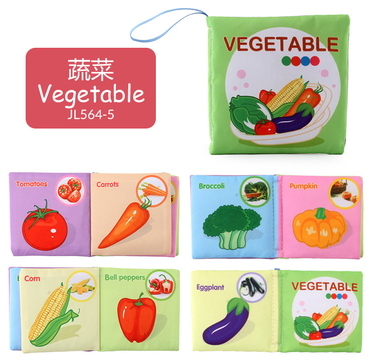 Non-toxic wrinkle infant early education soft cloth book toys