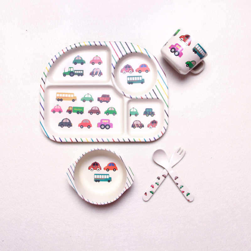 2021 green bamboo trend products baby tableware