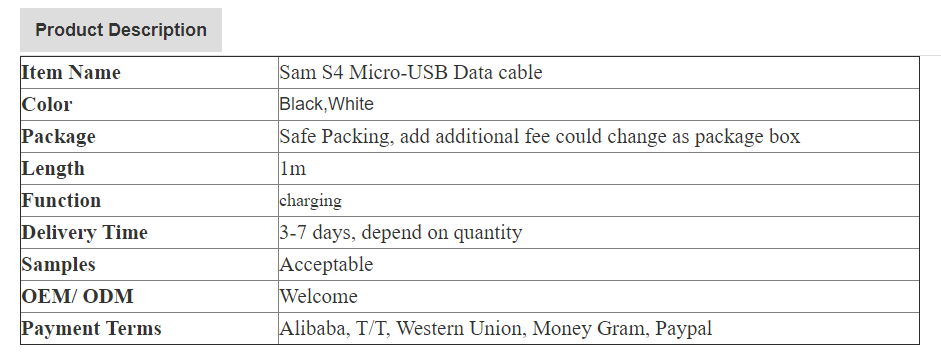 Android Micro USB V8 Fast charging High-quality TPE S4 Data Cable