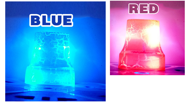 Crackle design colorful white red blue green 2.1A LED luminous travel home dual 2-port USB wall-mounted phone charger